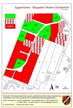 Diese Karte zeigt den Stand 23.3.2015. Inzwischen wurden weitere Grundstücke verkauft.