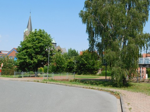 Am Neuen Marktplatz in Ankum werden Stellplätze für Wohnmobile geschaffen.