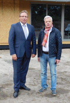 Die Geschäftsführer der Alfsee GmbH: Samtgemeindebürgermeister Dr. Horst Baier und Toni Harms.