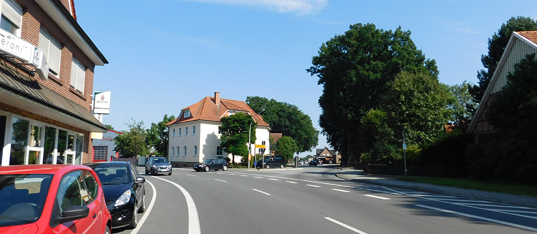 Eine mögliche Variante: Eine Ampelanlage an der Alfhausener Straße – B 214.