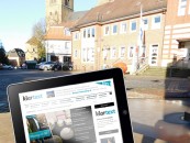 Mails abrufen, das Kinoprogramm checken: Das klappt am Hotspot beim Rathaus-Brunnen.