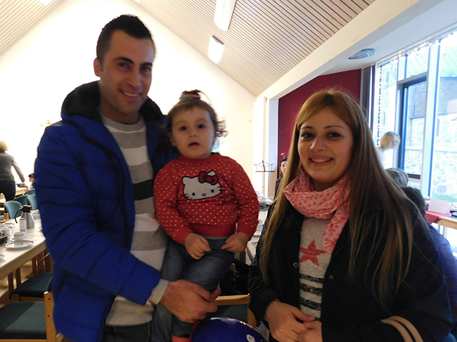 Im Dezember kamen Mohammed, seine Frau Abir und Töchterchen Angela über die Erstaufnahmestelle Friedland nach Ankum
