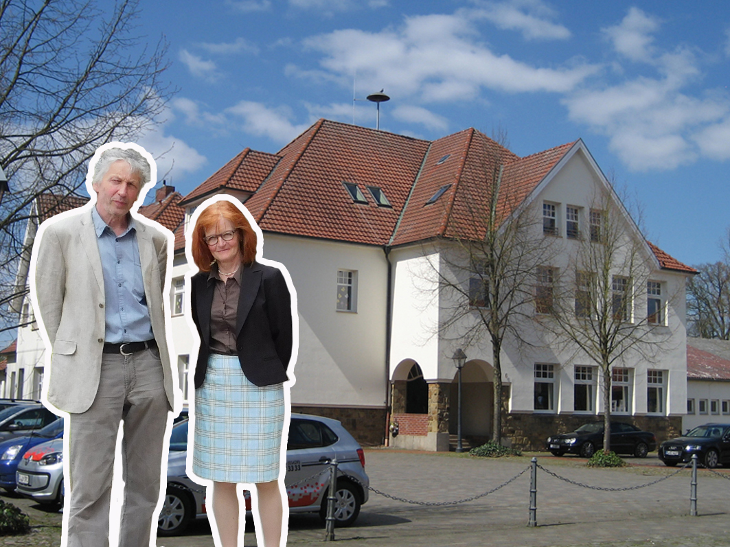 Engagieren sich gemeinsam für den baldigen Ausbau der Grundschule: Rektorin Elisabeth Middelschulte und Günther Voskamp, der Bürgermeister von Gehrde.