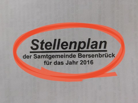 Der Stellenplan für 2016 spiegelt u.a. den weiteren Ausbau der Kinderbetreuung (drei neue KiTas) wider und eine wachsende Belastung der Verwaltungsmitarbeiter durch Flüchtlinge.