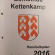 Laut Haushaltsplan verkauft Kettenkamp 2016 sein Tafelsilber sprich sämtliche verfügbaren Baugrundstücke.