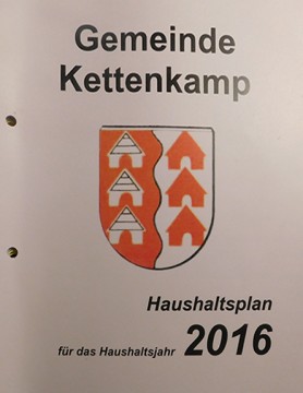 Laut Haushaltsplan verkauft Kettenkamp 2016 sein Tafelsilber sprich sämtliche verfügbaren Baugrundstücke. 