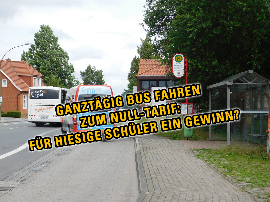 Per Bus Kettenkamp oder Gehrde nach Bersenbrück oder in andere Orte: In der Samtgemeinde kann von einem echten öffentlichen Nahverkehr nicht die Rede sein.