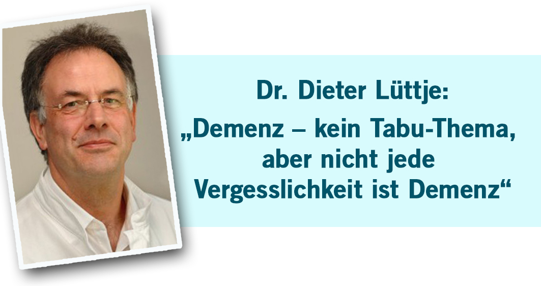 Dr. Dieter Lüttje hält einen Vortrag zum Thema „Demenz – kein Tabu“ in der Grundschule Ankum. Foto: Klinikum Osnabrück.
