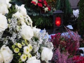 Im Monat November sorgen viele Lichter auf den Friedhöfen für ein stimmungsvolles Totengedenken.