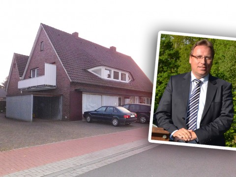 Samtgemeindebürgermeister Dr. Horst Baier wurde wegen des Kaufs dieses Hauses für Flüchtlinge der Untreue bezichtigt. Das Verfahren wurde eingestellt.