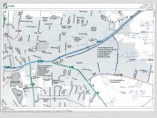 Prüfung der „großen Lösung“: Der Verkehr soll in einer Kurve von der Alfhausener Straße zur K 144 geführt werden und dann durch die Straße „Im Walsumer Esch“ zur B 214.